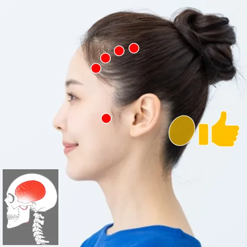 側頭筋のほぐし